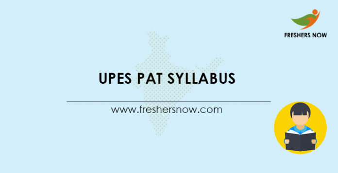 UPES-PAT-Syllabus