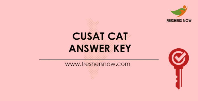 CUSAT-CAT-Answer-Key