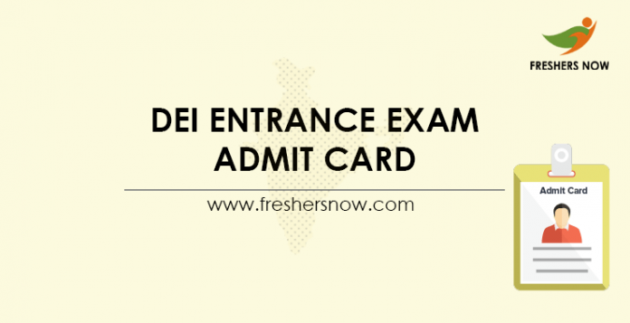 DEI-Entrance-Exam-Admit-Card