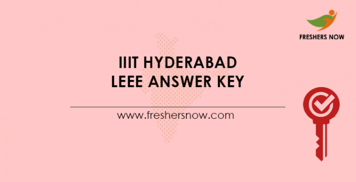 IIIT-Hyderabad-LEEE-Answer-Key