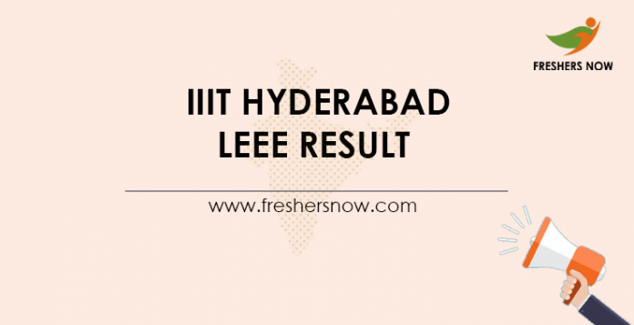 IIIT-Hyderabad-LEEE-Result