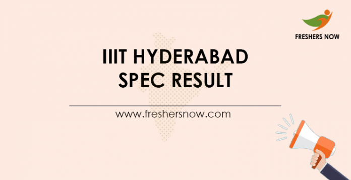 IIIT-Hyderabad-SPEC-Result