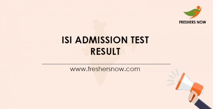 ISI Admission Test Result