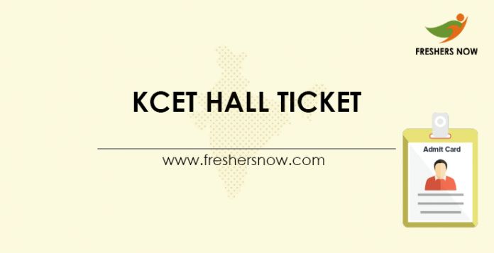 KCET Hall Ticket