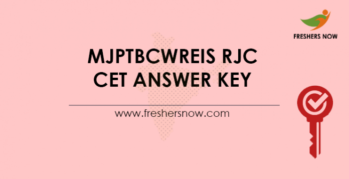 MJPTBCWREIS-RJC-CET-Answer-Key