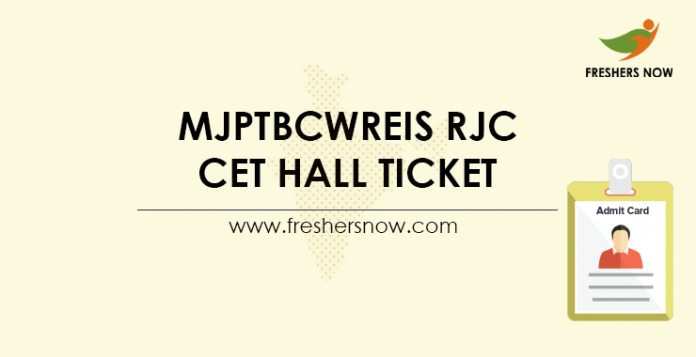 MJPTBCWREIS-RJC-CET-Hall-Ticket