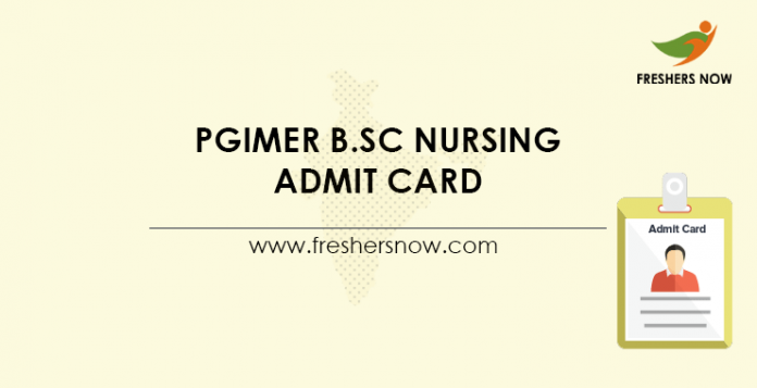 PGIMER-B.Sc-Nursing-Admit-Card