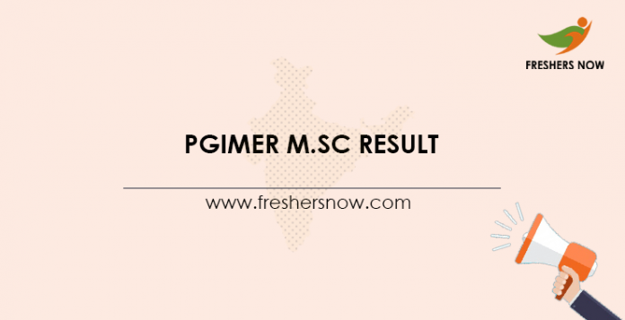 PGIMER-M.Sc-Result