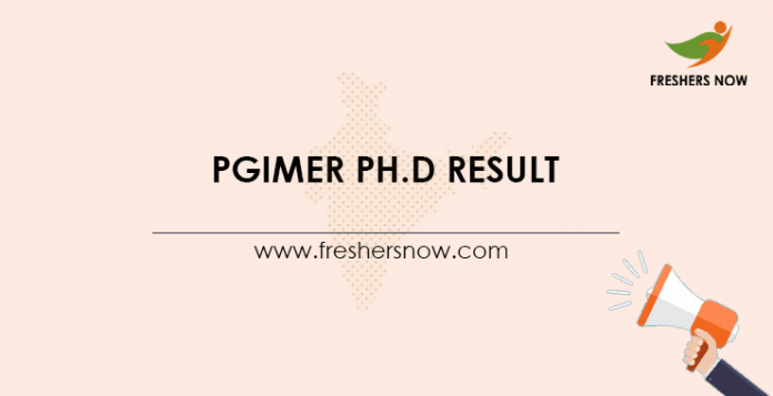 PGIMER-Ph.D-Result