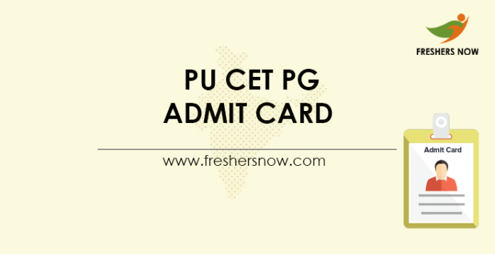 PU CET PG Admit Card