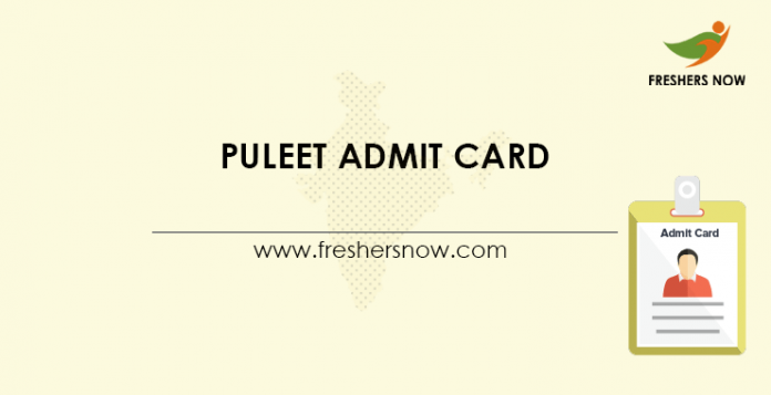 PULEET Admit Card