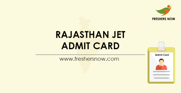 Rajasthan JET Admit Card