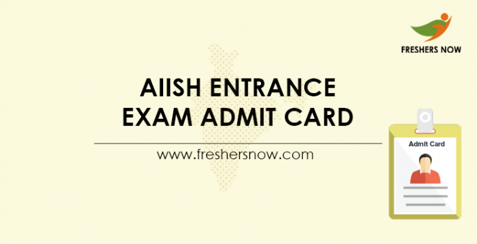 AIISH-Entrance-Exam-Admit-Card