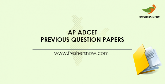 AP ADCET Previous Question Papers