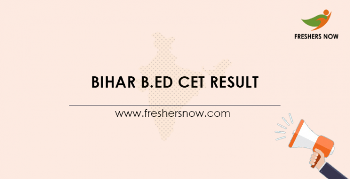 Bihar B.Ed CET Result