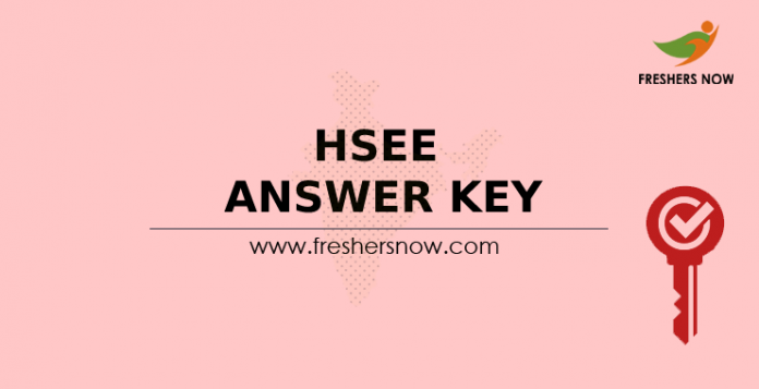 HSEE Answer Key