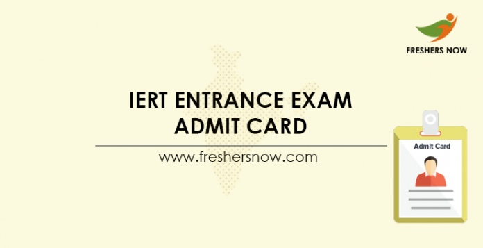 IERT-Entrance-Exam-Admit-Card