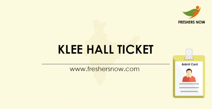 KLEE Hall Ticket