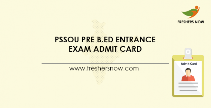 PSSOU-Pre-B.Ed-Entrance-Exam-Admit-Card