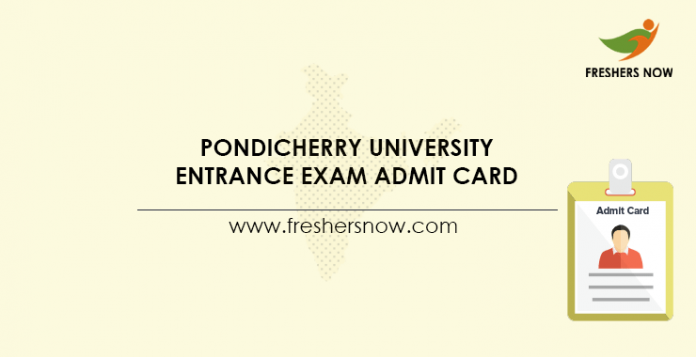 Pondicherry-University-Entrance-Exam--Admit-Card