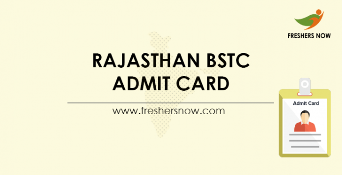 Rajasthan BSTC Admit Card