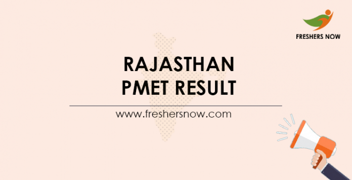 Rajasthan PMET Result