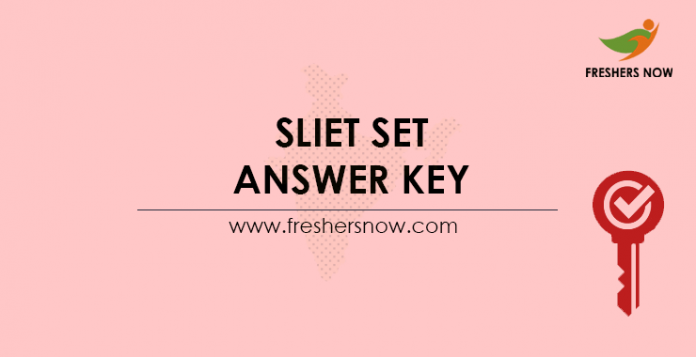 SLIET-SET-Answer-Key