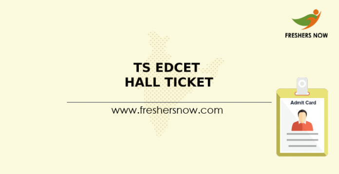 TS EdCET Hall Ticket