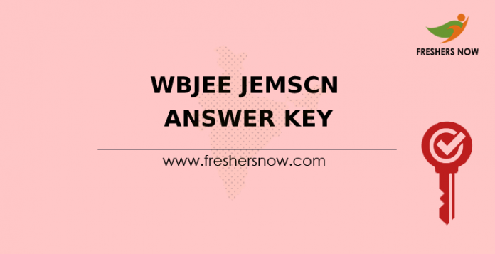 WBJEE JEMScN Answer Key