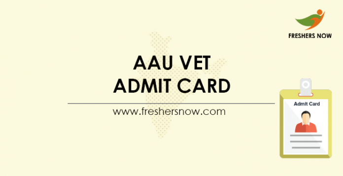 AAU VET Admit Card