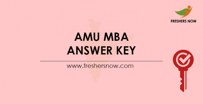 AMU-MBA-Answer-Key