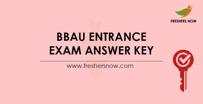 BBAU Entrance Exam Answer Key