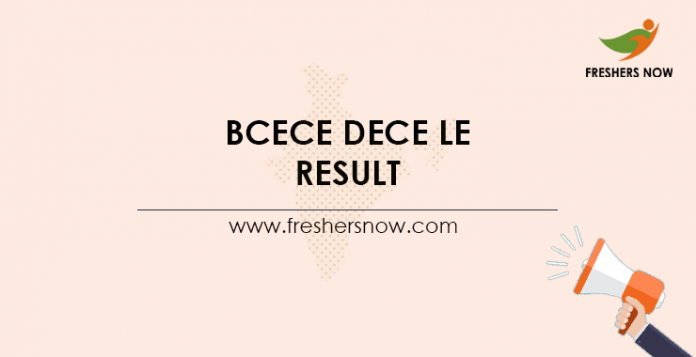 BCECE DECE LE Result