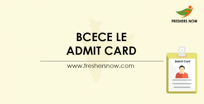 BCECE LE Admit Card