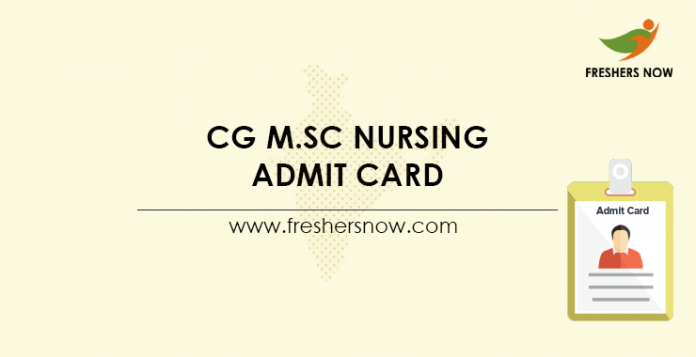 CG-M.Sc-Nursing-Admit-Card