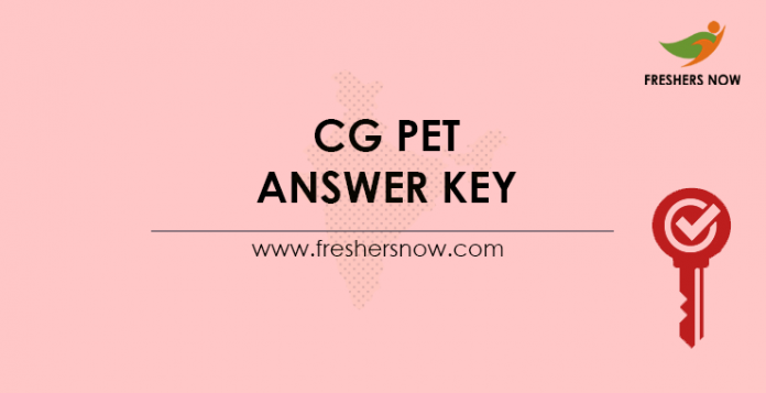 CG PET Answer Key