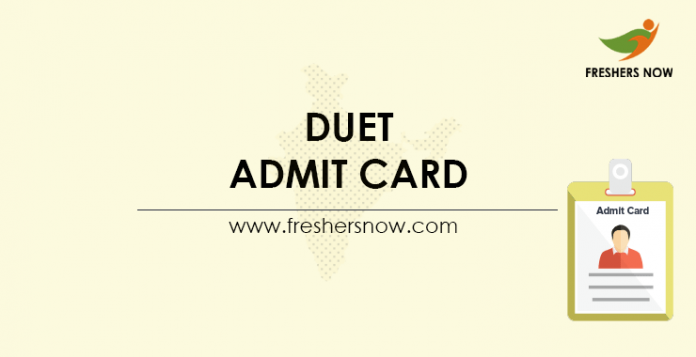 DUET Admit Card