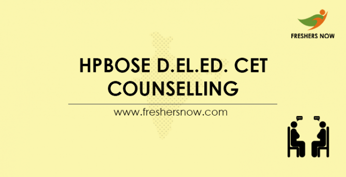 HPBOSE D.El.Ed. CET Counselling