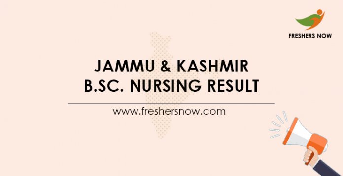 Jammu & Kashmir B.Sc. Nursing Result