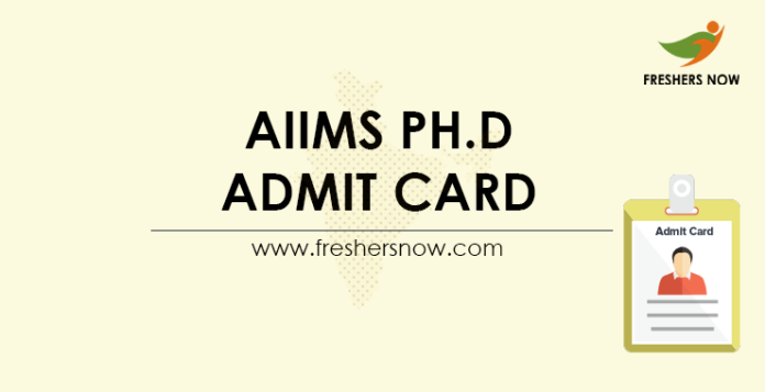 AIIMS-Ph.D-Admit-Card