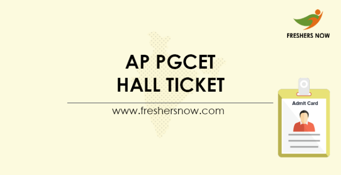 AP PGCET Hall Ticket