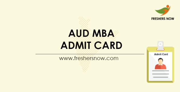 AUD-MBA-Admit-Card