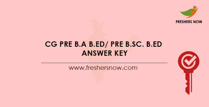 CG-Pre-B.A-B.Ed-Pre-B.Sc.-B.Ed-Answer-Key