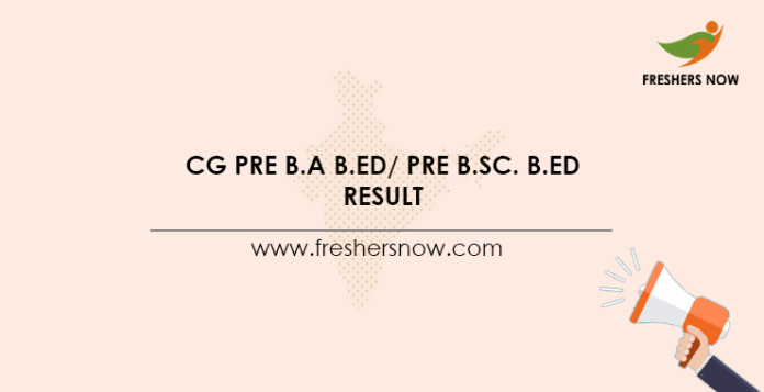 CG-Pre-B.A-B.Ed-Pre-B.Sc.-B.Ed-Result