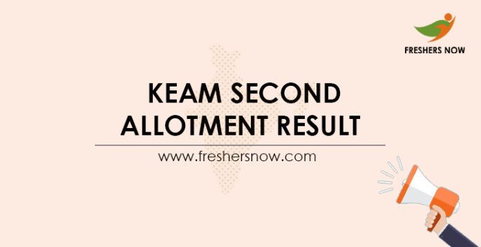 KEAM Second Allotment Lis