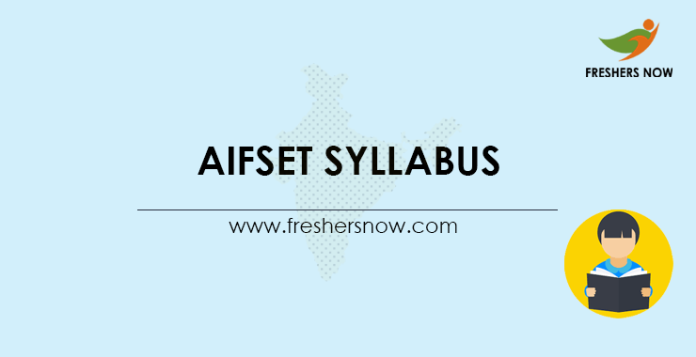 AIFSET Syllabus