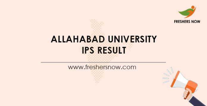 Allahabad University IPS Result