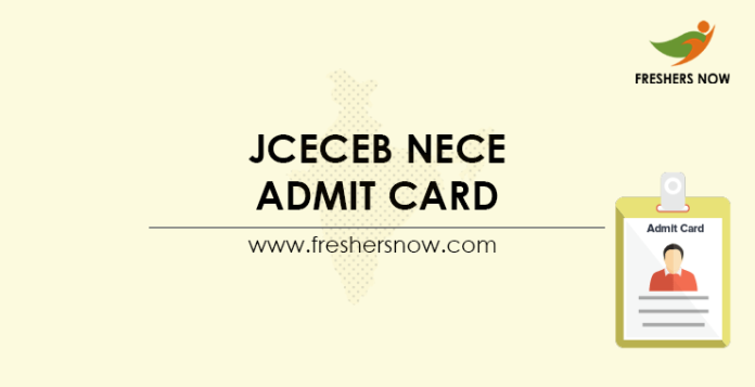 JCECEB NECE Admit Card