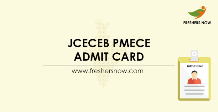 JCECEB PMECE Admit Card