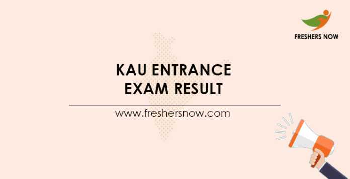 KAU Entrance Exam Result